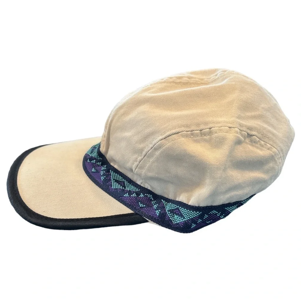 Vintage Fahrenheit Strapcap Cotton Hat Beige/Cream